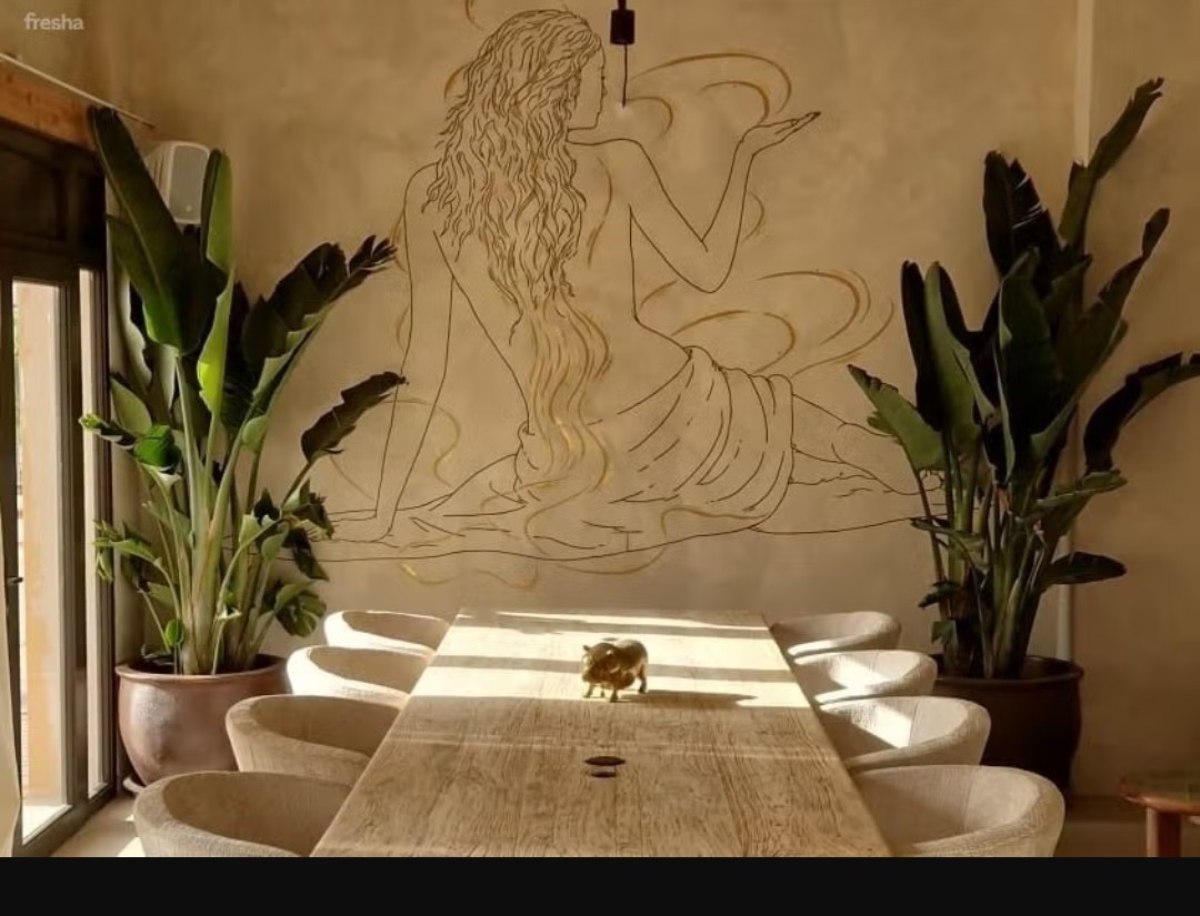 UMA lounge and mural